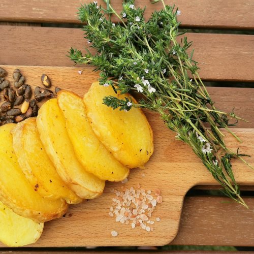 CARTOFI COPTI, CU SEMINTE DE DOVLEAC